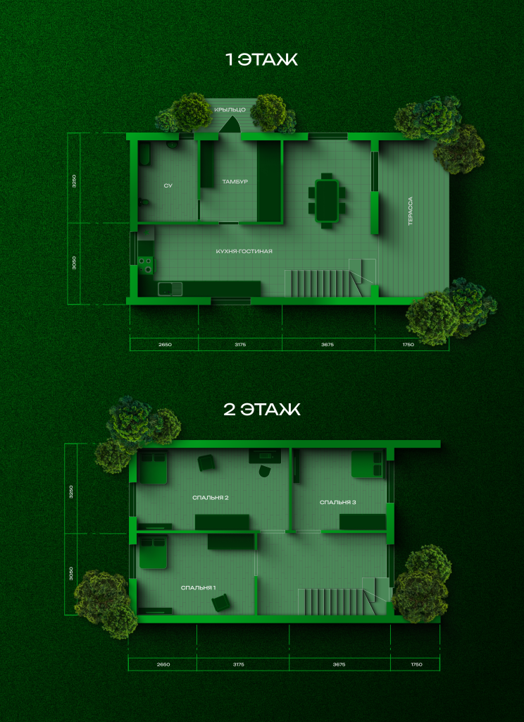 Барнхаус 117 — планировка